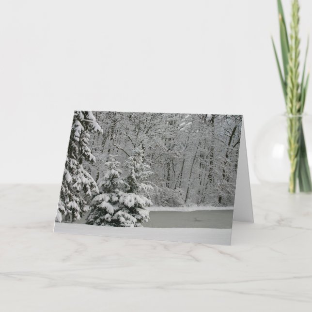 Winter Evergreens Notecard (Front)
