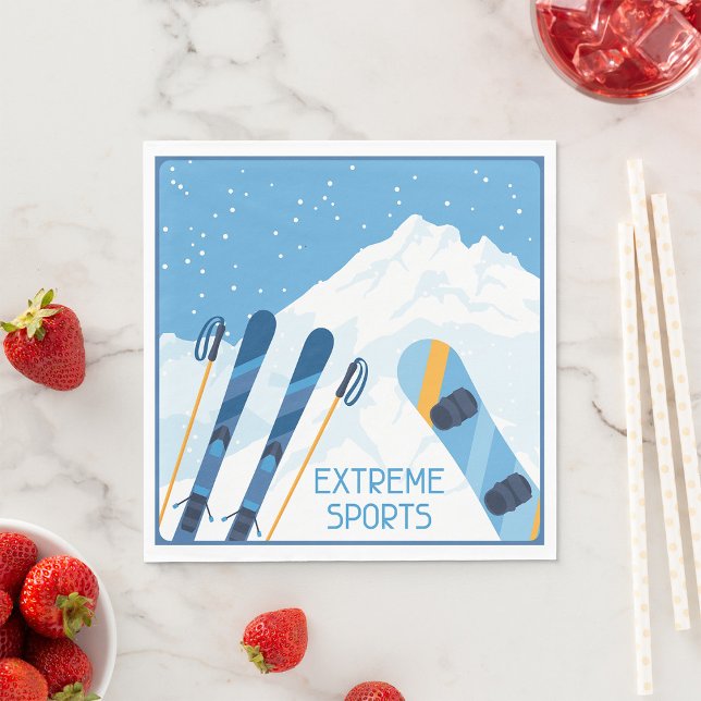 Winter Extreme Sports Napkin (Creator Uploaded)