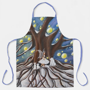 Winter Fairy and Animals All-Over Print Apron