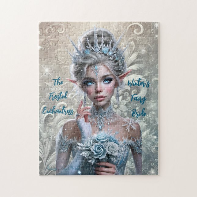 Winter Fairy Bride Magical Winter Wonderland Jigsaw Puzzle (Vertical)