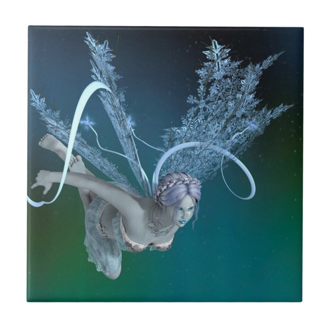 Winter Fairy Ceramic Tile (Front)