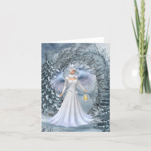 Winter Fairy Queen. Holiday Card