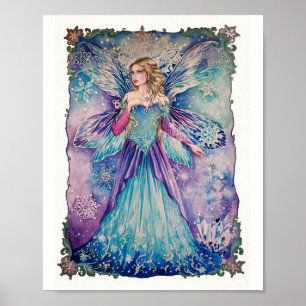 Winter fairy queen poster