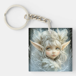 Winter fairy shirt key ring