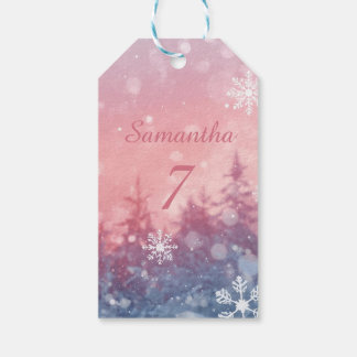 Winter Fairy Tale Gift Tags, Enchanted Snowscape Gift Tags