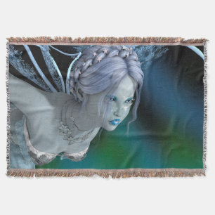 Winter Fairy Throw Blanket