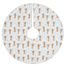 Winter Fairytale Neutral Colors Tree Skirt