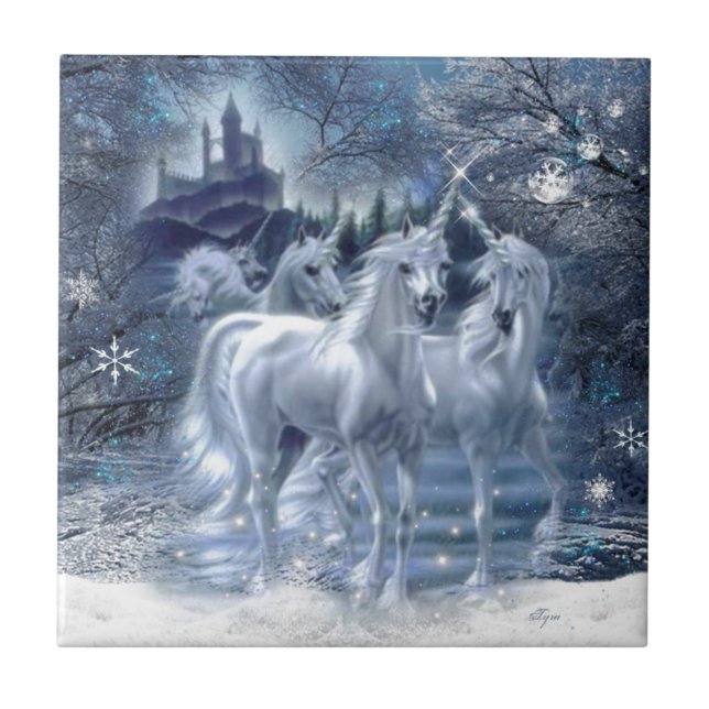 Winter Fantasy Ceramic Tile (Front)
