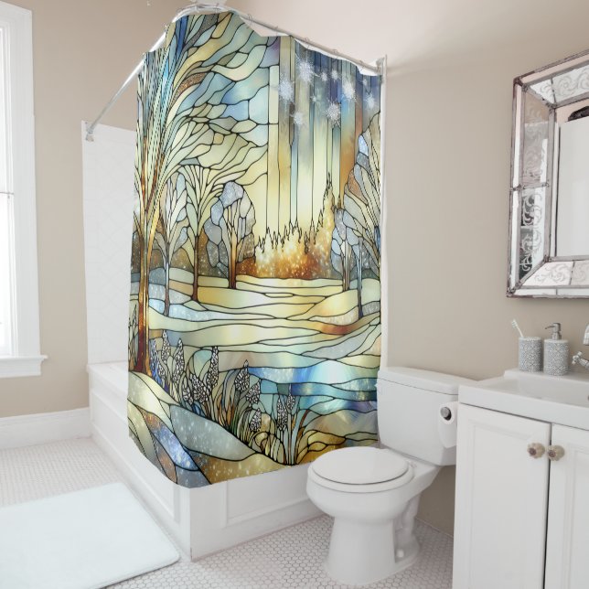 Winter Fantasy Shower Curtain (In Situ)