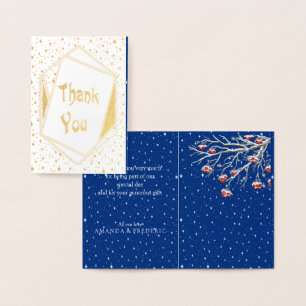 Winter Fantasy Thank You Foil Card