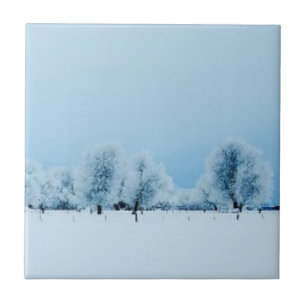Winter Farm Ceramic Tile