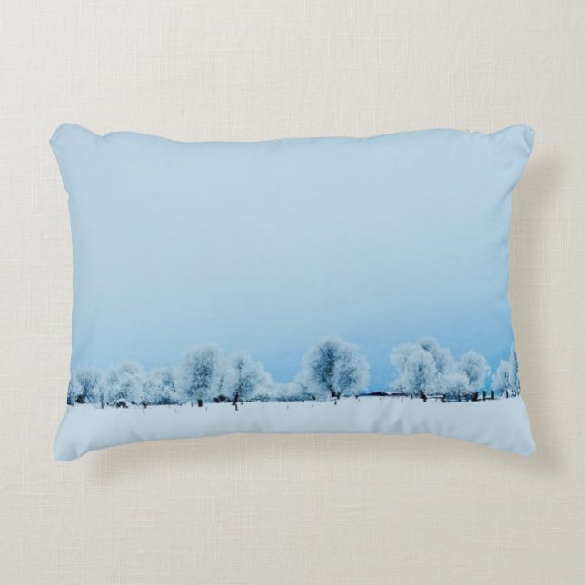 Winter Farm Decorative Cushion (Front)