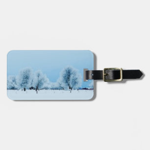 Winter Farm Luggage Tag