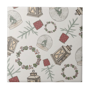 Winter Farmhouse Ceramic Tile