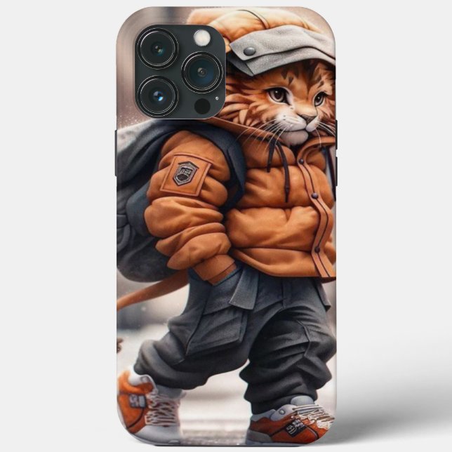 Winter fashion cat Case-Mate iPhone case (Back)