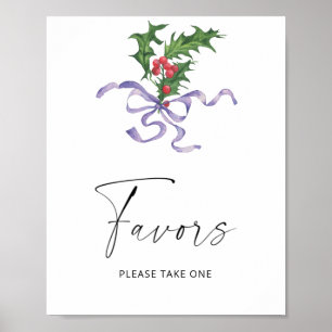 Winter - favours ,please take one poster