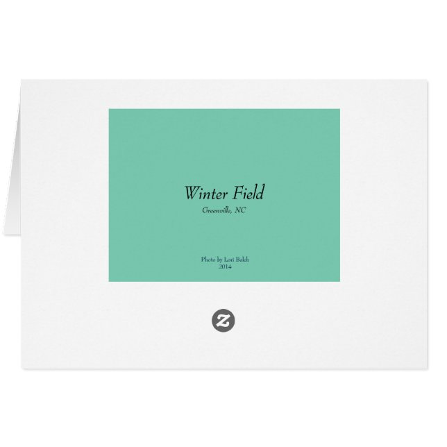 Winter Field (Back Horizontal)