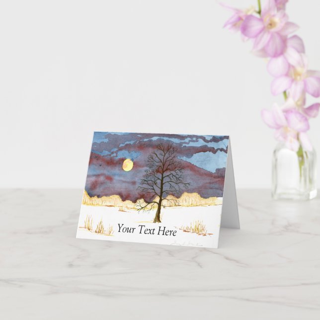 Winter Field Card (Orchid)