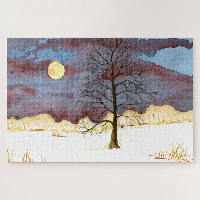 Winter Field Jigsaw Puzzle (Horizontal)
