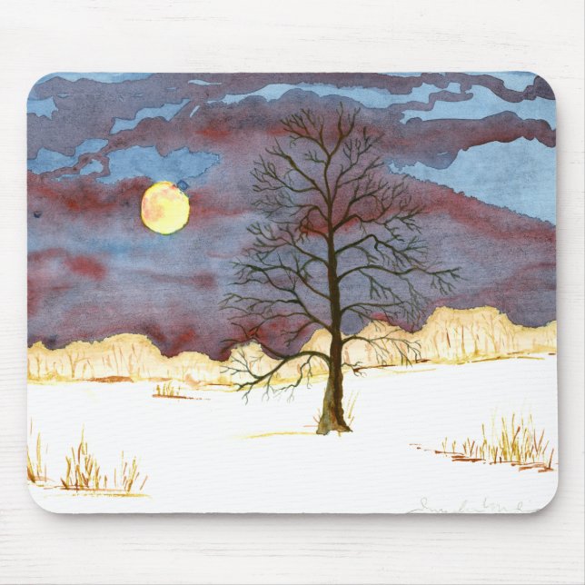 Winter Field Mouse Pad (Front)