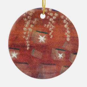 Winter, fine art painting ceramic ornament