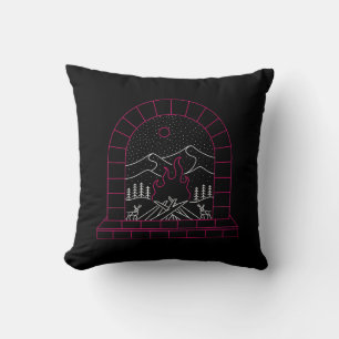 Winter Fireplace Cushion
