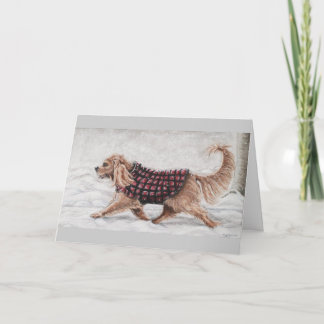 Winter First Walk Holiday Card