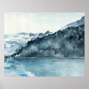 Winter Fjords Poster