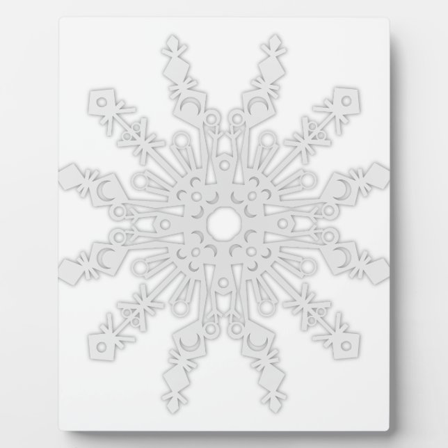 Winter Flake V Plaque (Front)