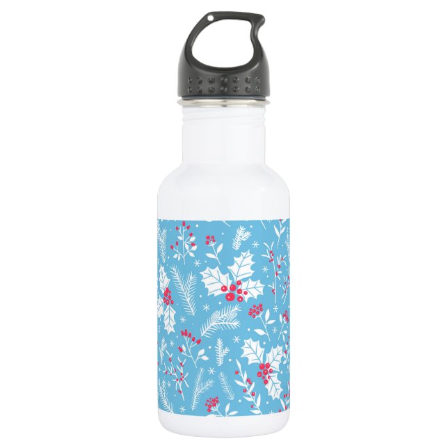 Winter flora 2 532 ml water bottle (Front)