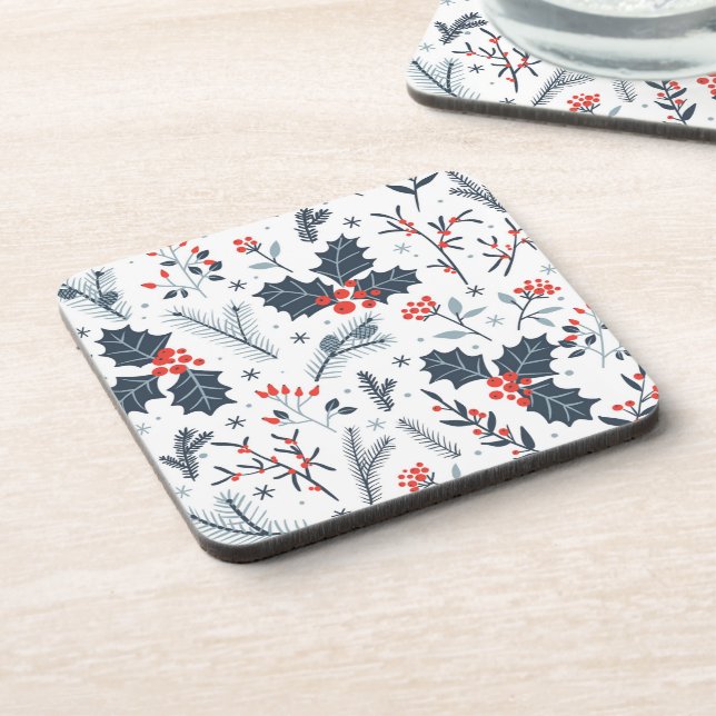 Winter flora coaster (Left Side)