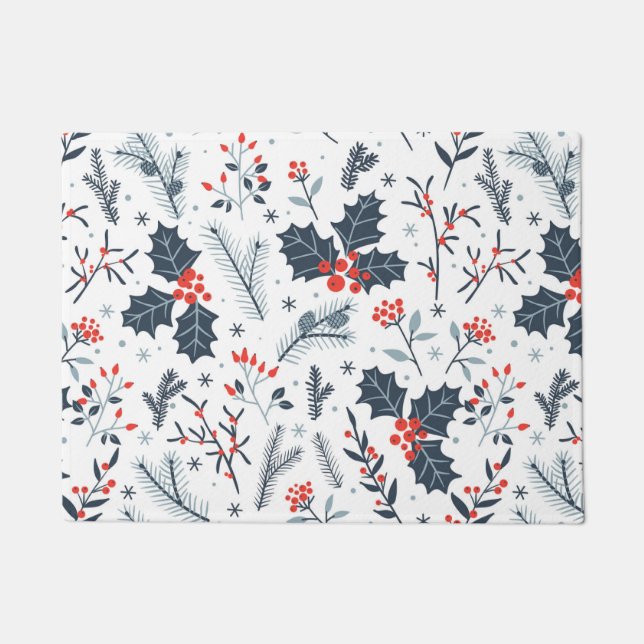 Winter flora doormat (Front)