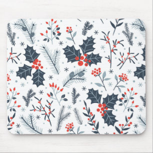 Winter flora mouse pad