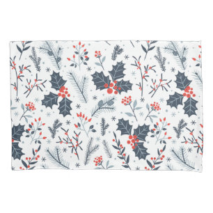 Winter flora pillowcase