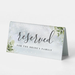 Winter Floral Greenery Wedding Reserved