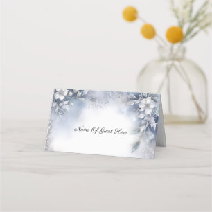 Winter Floral Place Cards