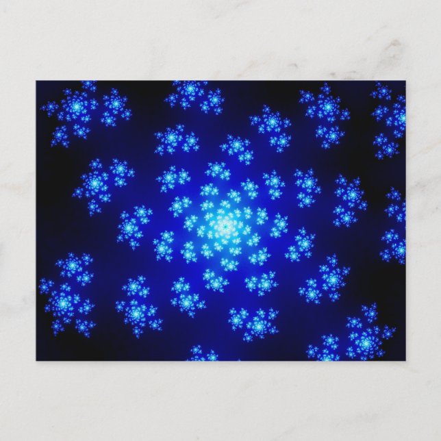 Winter Floral Sprinkles Postcard (Front)