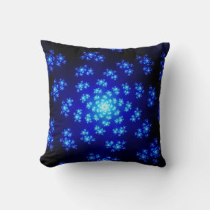 Winter Floral Sprinkles Throw Pillow