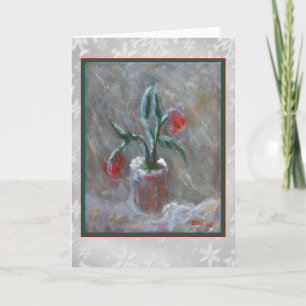 Winter Flowers Art Card
