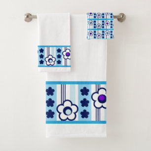 Winter Flowers Bath Towel Set
