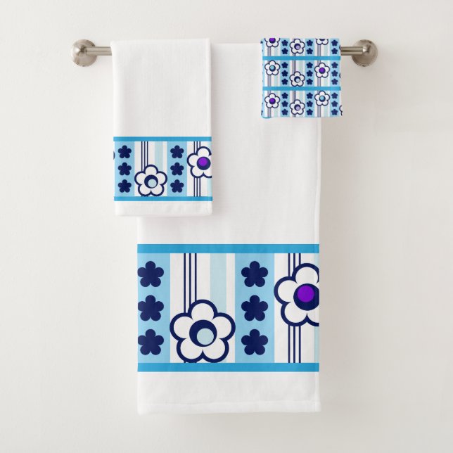 Winter Flowers Bath Towel Set (Insitu)