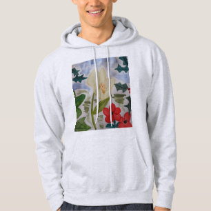 Winter Flowers & Holly Hoodie