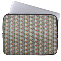 Winter Flowers & Holly Laptop Sleeve