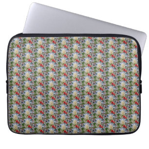 Winter Flowers & Holly Laptop Sleeve