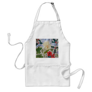Winter Flowers & Holly Standard Apron