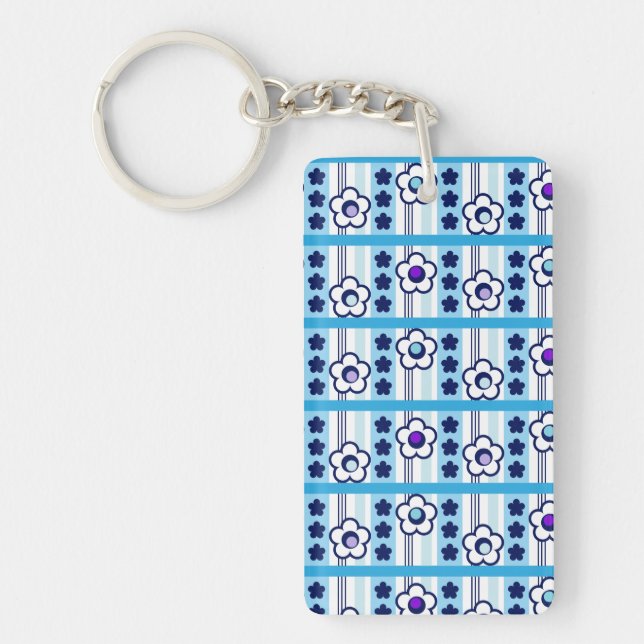 Winter Flowers Key Ring (Front)