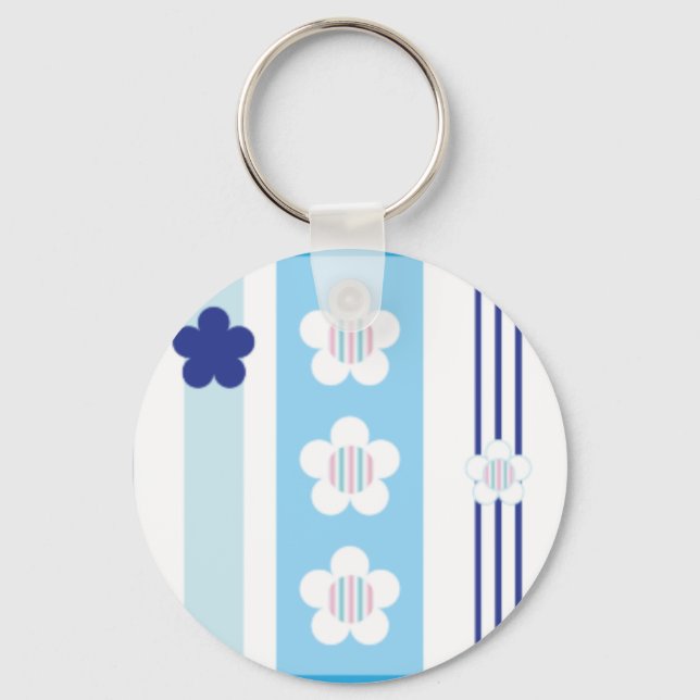 Winter Flowers Key Ring (Front)