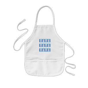Winter Flowers Kids Apron