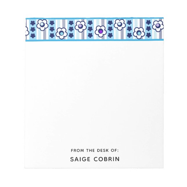 Winter Flowers Notepad (Front)