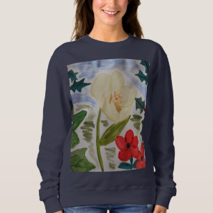 Winter Flowers & Roses Sweatshirt